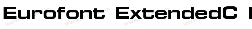 Eurofont ExtendedC B字体转换